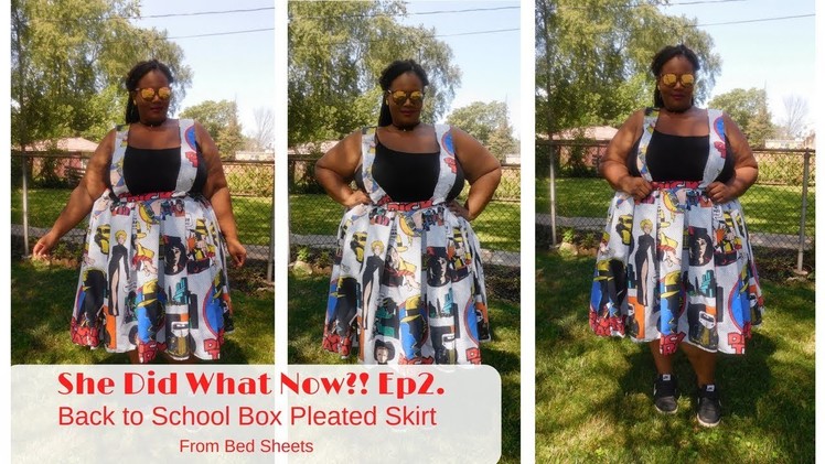 She Did What Now?! Ep2.| Plus Size Box Pleated Midi Skirt