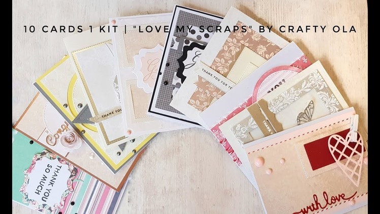 10 cards 1 kit | ''Love my scraps'' series by Crafty Ola