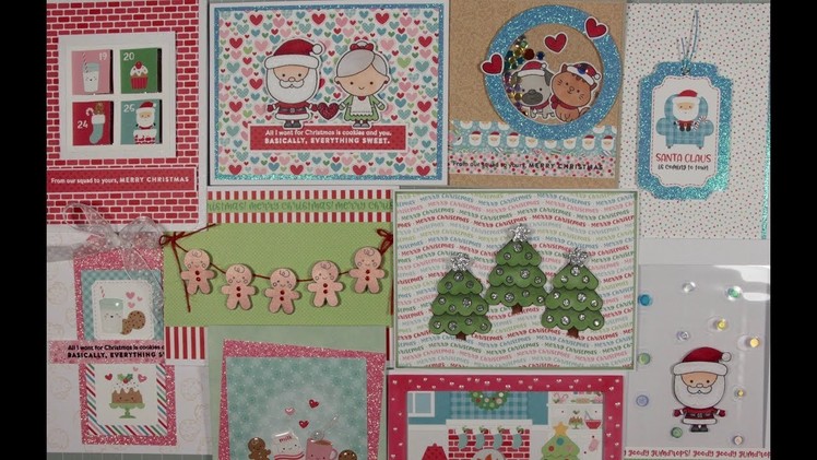 10 Cards 1 Kit - Simon Says Stamp - Milk and Cookies - Dec 2017