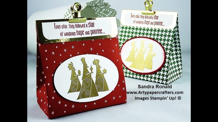 #15 Cute Gift Bags for Chocolate Coins - SandraR Stampin' Up! Demonstrator Independent