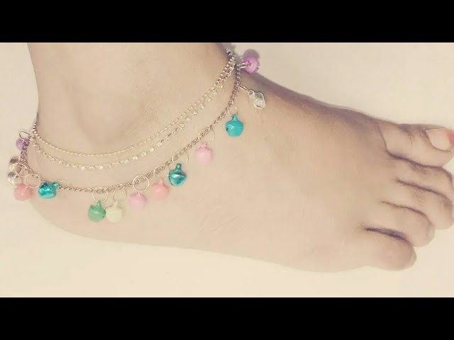 #15 how to make anklets||simple way to make beautiful payal||নুপুর||পায়েল||jewellery making