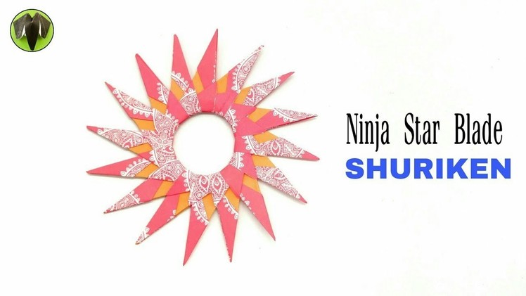 16 pointed Ninja Star Blade Shuriken - DIY Origami Tutorial - 866