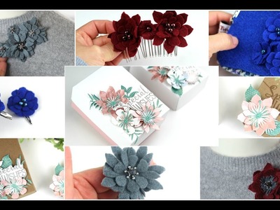 9 easy ideas with floral dies  ( Tonic Craft kit 5)
