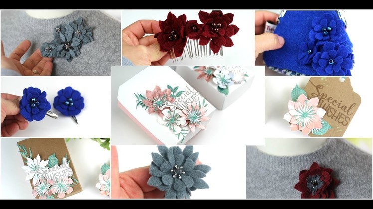 9 easy ideas with floral dies  ( Tonic Craft kit 5)