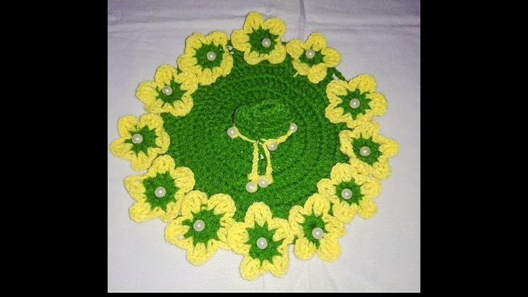 Beautiful flower dress for 2-3 number Laddu gopal Ji