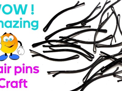 Best use of waste hair pins craft idea | BEST OUT OF WASTE | DIY ROOM DECOR