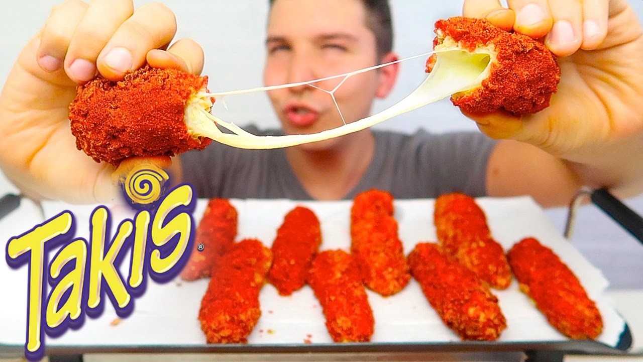 CHEESE STUFFED TAKIS • Mukbang & Recipe