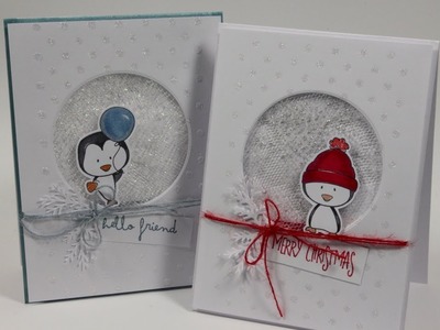 Christmas Penguin Cards - CC Designs Stamps