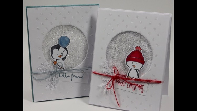 Christmas Penguin Cards - CC Designs Stamps