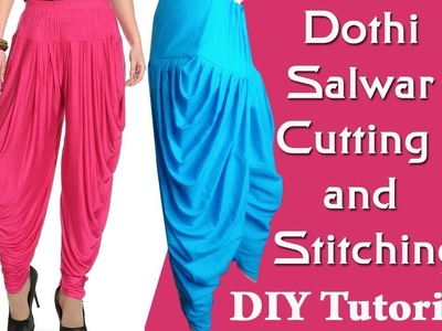 Churidar Pant  cutting and stitching malayalam (Dhoti style) DIY easy tutorial for beginners Part 1