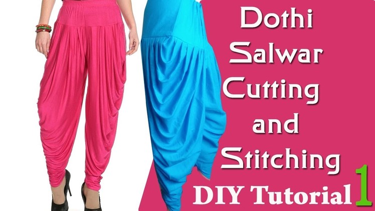 Churidar Pant  cutting and stitching malayalam (Dhoti style) DIY easy tutorial for beginners Part 1