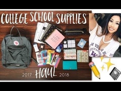COLLEGE BACK TO SCHOOL SUPPLIES HAUL!!! ESSENTIALS from Target, Daiso, & MORE 2017. @ohdangdanii