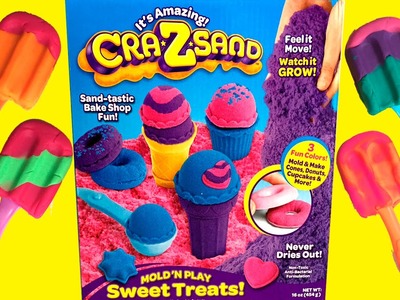 CRA*Z*SAND Sweet Treats Mold 'N Play Toy Review - Toy Videos