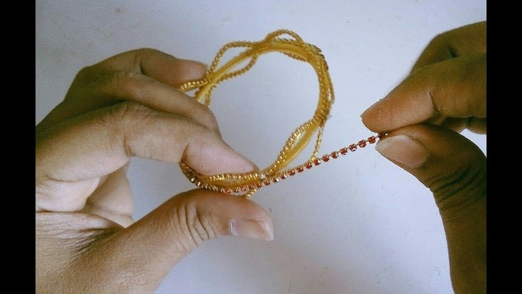 Designer trendy bangles - Making with ball chain | jewellery tutorials