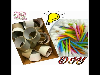 DIY : Craft ideas || Best out of waste || Earbuds and tape rolls craft ideas