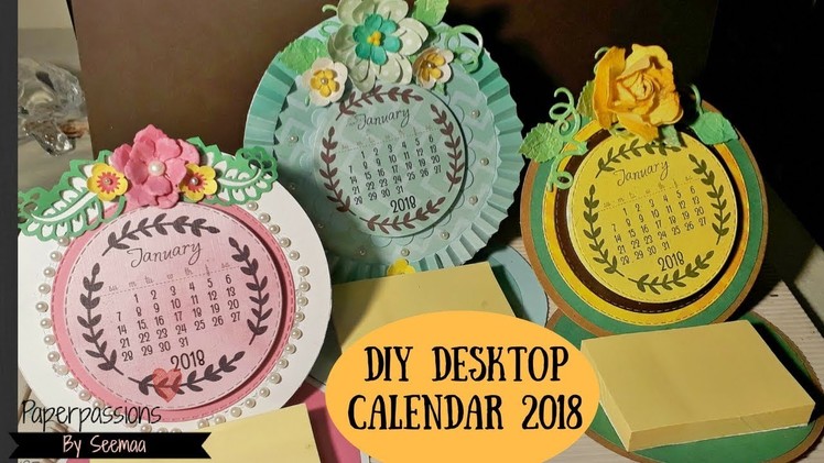 DIY Desktop calendar 2018