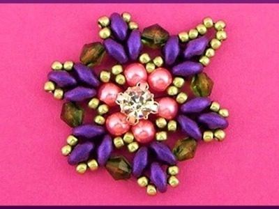 DIY | Perlen Anhänger | Schmuck | Beaded twin bead necklace pendant | Beadwork jewelry