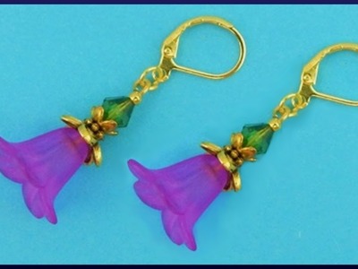 DIY | Perlen Blumen Ohrringe | Beaded acrylic flower earrings | Beadwork jewelry