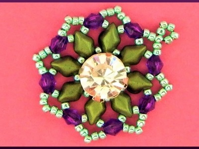 DIY | Perlen Ketten Anhänger | Beaded necklace gemduo pendant | Beadwork jewelry