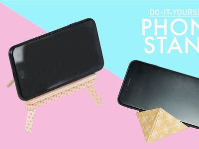 DIY Phone Stand.Holder Using Craft Paper & Popsicle Sticks
