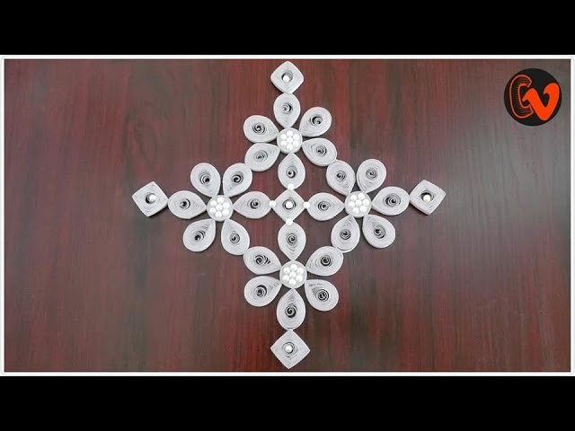 DIY.  Quilling Paper Wall Hanging .  Home Decor .  Tutorial 2