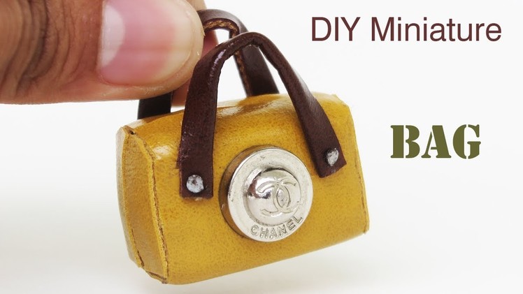 DIY  Realistic miniature CHANEL Bag 2018 -  Miniature crafts ideas