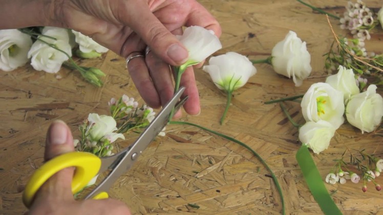 DIY Wedding Flowers - How to make a Flower Crown by Campbell's Flower School