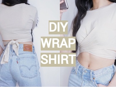 DIY WRAP T SHIRT FROM MEN'S TOP | THATTOMMYGIRL
