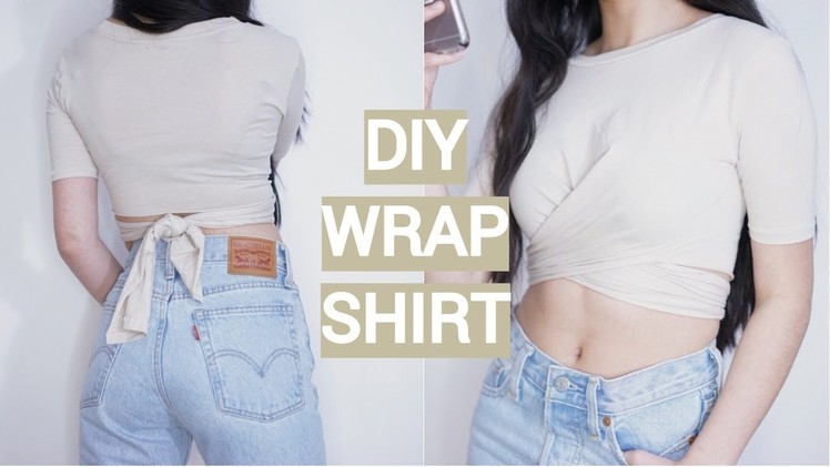 DIY WRAP T SHIRT FROM MEN'S TOP | THATTOMMYGIRL