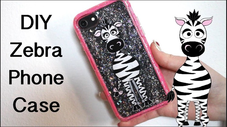 DIY Zebra Nail Art On Your Phone Case Gel Nail Art Tutorial