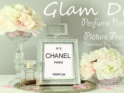 Dollar Tree DIY Glam Perfume Bottle Frame | zgallerie Inspired