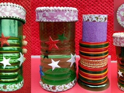 Easy Best Out of Waste Craft Idea | Plastic Bottle Bangles Stand | Recycled Craft