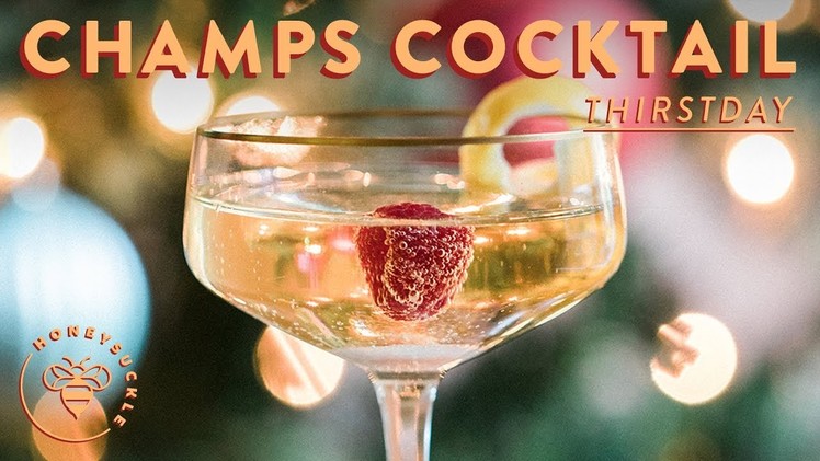 Easy New Years Eve CHAMPAGNE COCKTAIL ???? #THIRSTDAYS