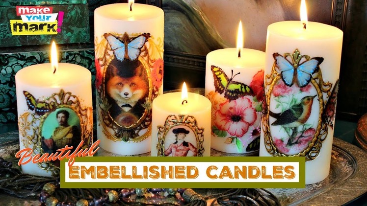 Embellished Candles DIY