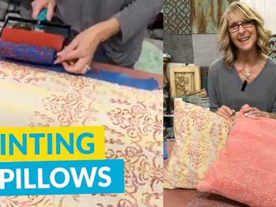Fabric Painting On Pillows