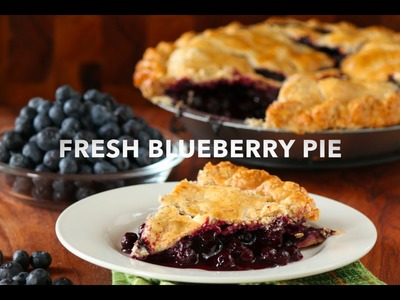 Fresh Blueberry Pie | with Lard & Butter Crust