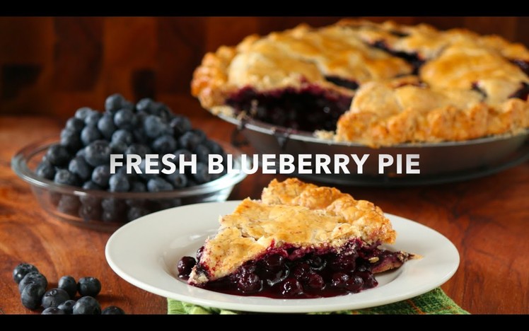 Fresh Blueberry Pie | with Lard & Butter Crust