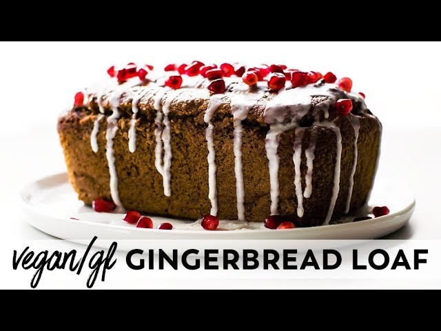Glazed Gingerbread Loaf {vegan & gluten-free}
