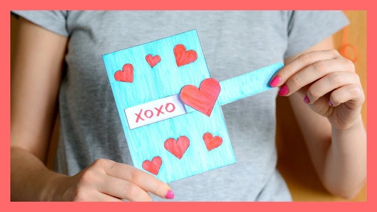 Hidden Message Valentine’s Day Card - fun paper craft for kids