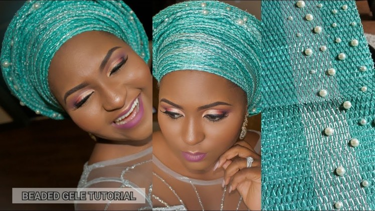 HOW TO BEAD YOUR GELE.HEADTIE - #DIYMonday | TheDIYLady