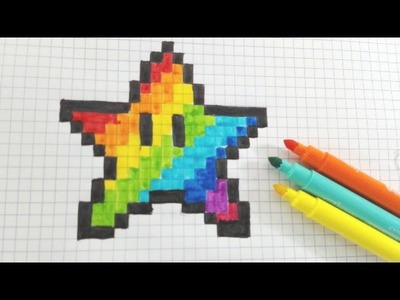 How to draw a Kawaii Rainbow Star- Como dibujr una Estrella Kawaii