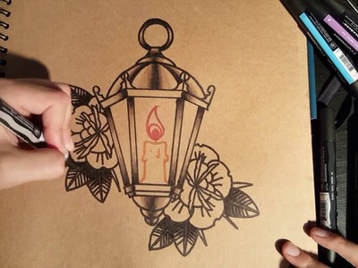 How to Draw an Old School Lantern by thebrokenpuppet