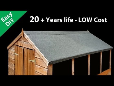 How to Felt a Shed Roof - Fit long life Roofing Felt