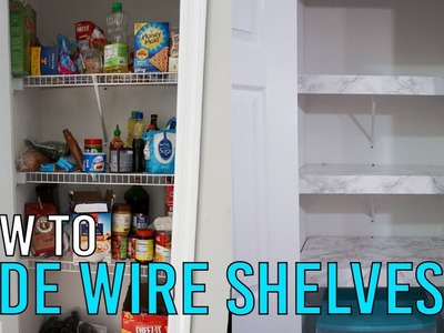 How to Hide Wire Shelves (Renter Friendly)