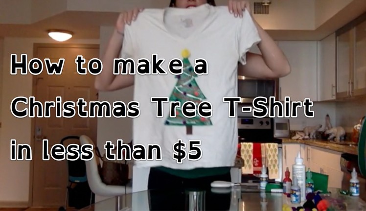 How to Make a Christmas Tree T-shirt for $5