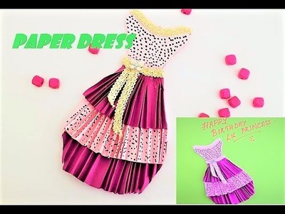 How to make a gorgeous paper dress-Easy DIY craft