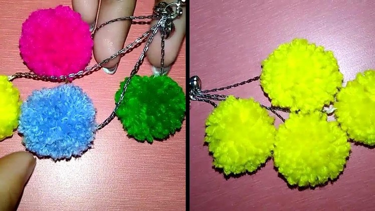 How to Make Earrings at Home With Pompom