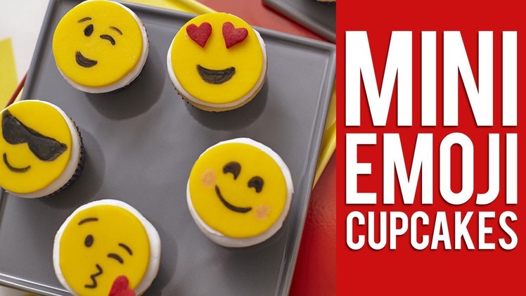 How to Make Mini Emoji Cupcakes