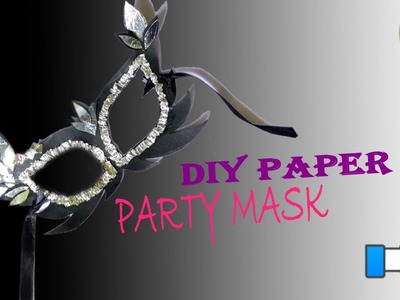How to make party mask with aluminum foil & paper