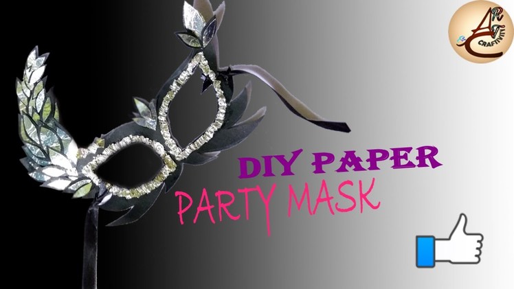 How to make party mask with aluminum foil & paper